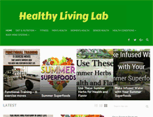 Tablet Screenshot of healthylivinglab.com